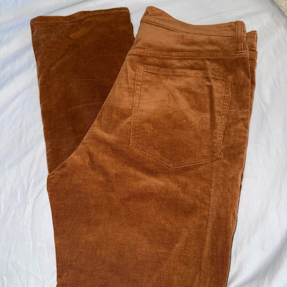 Women’s Corduroy Pants in Rust Orange